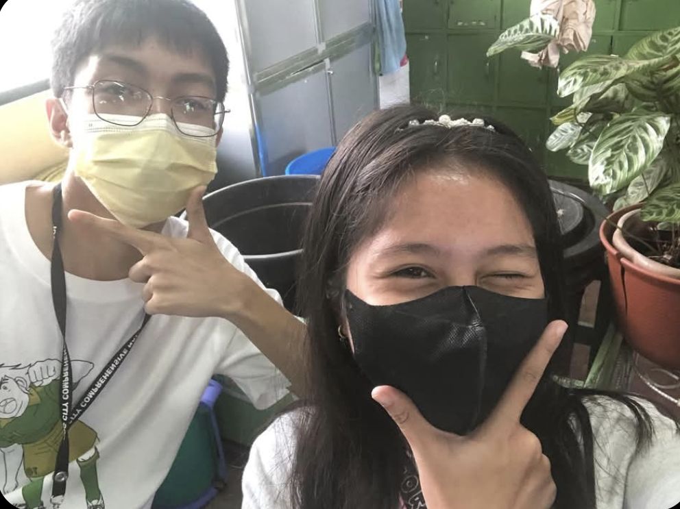 Our first photo together